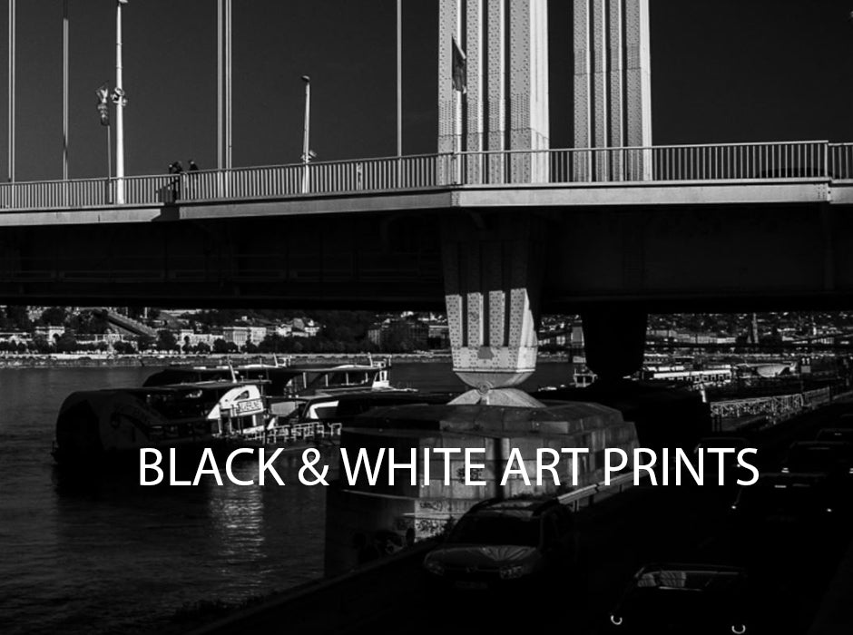BLACK & WHITE PANORAMA ART PRINTS