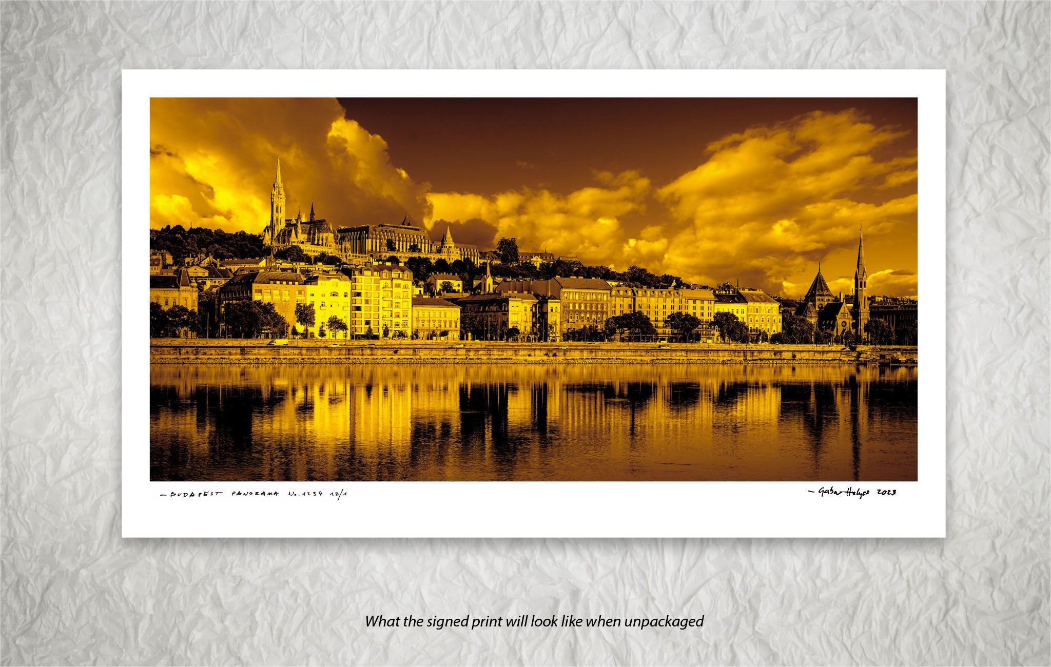 BUDAPEST PANORAMA No.4898GB        "WATERTOWN HILLSLOPE"