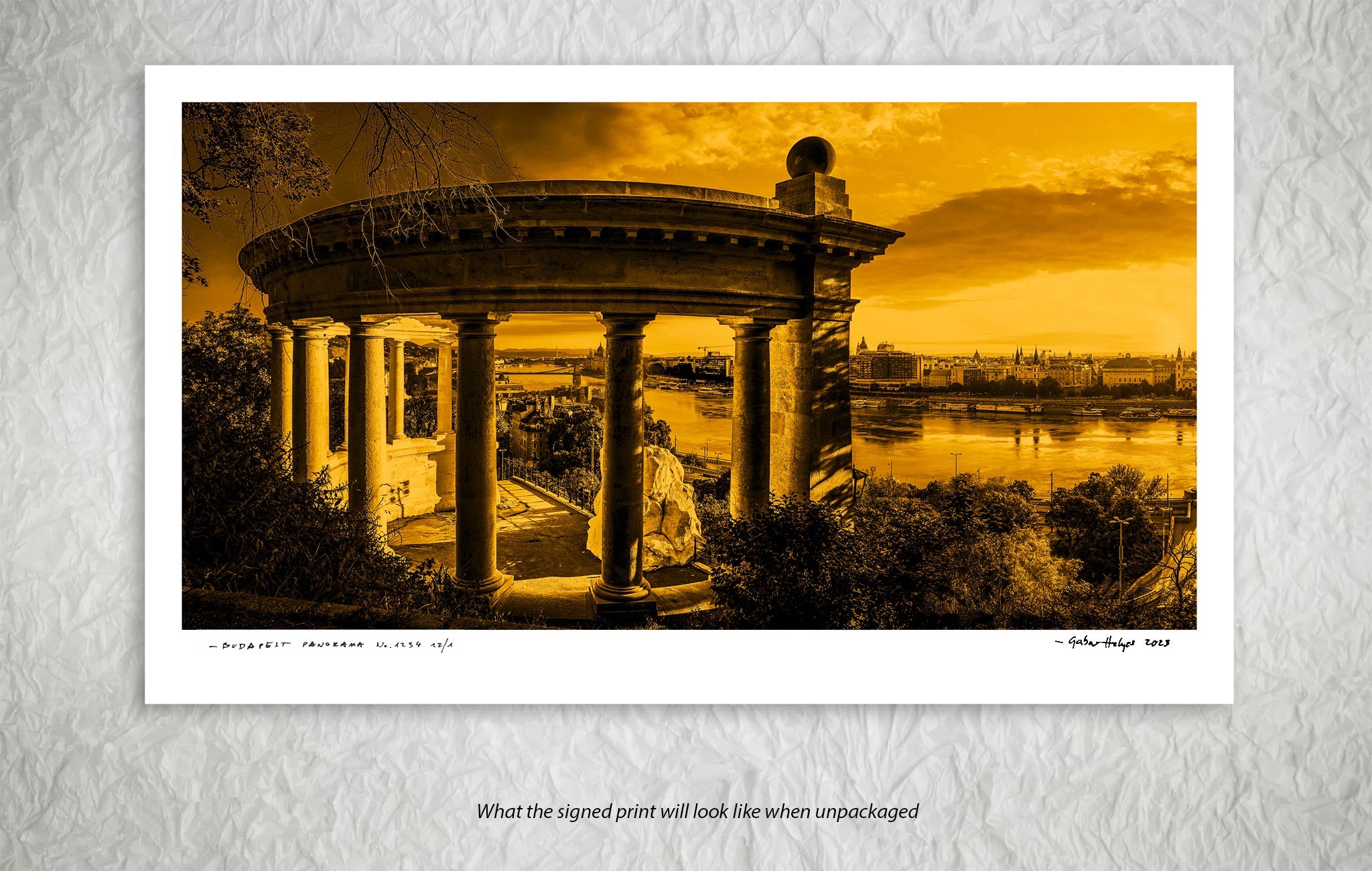BUDAPEST PANORAMA No.5472GB        "GELLÉRT COLONNADE"