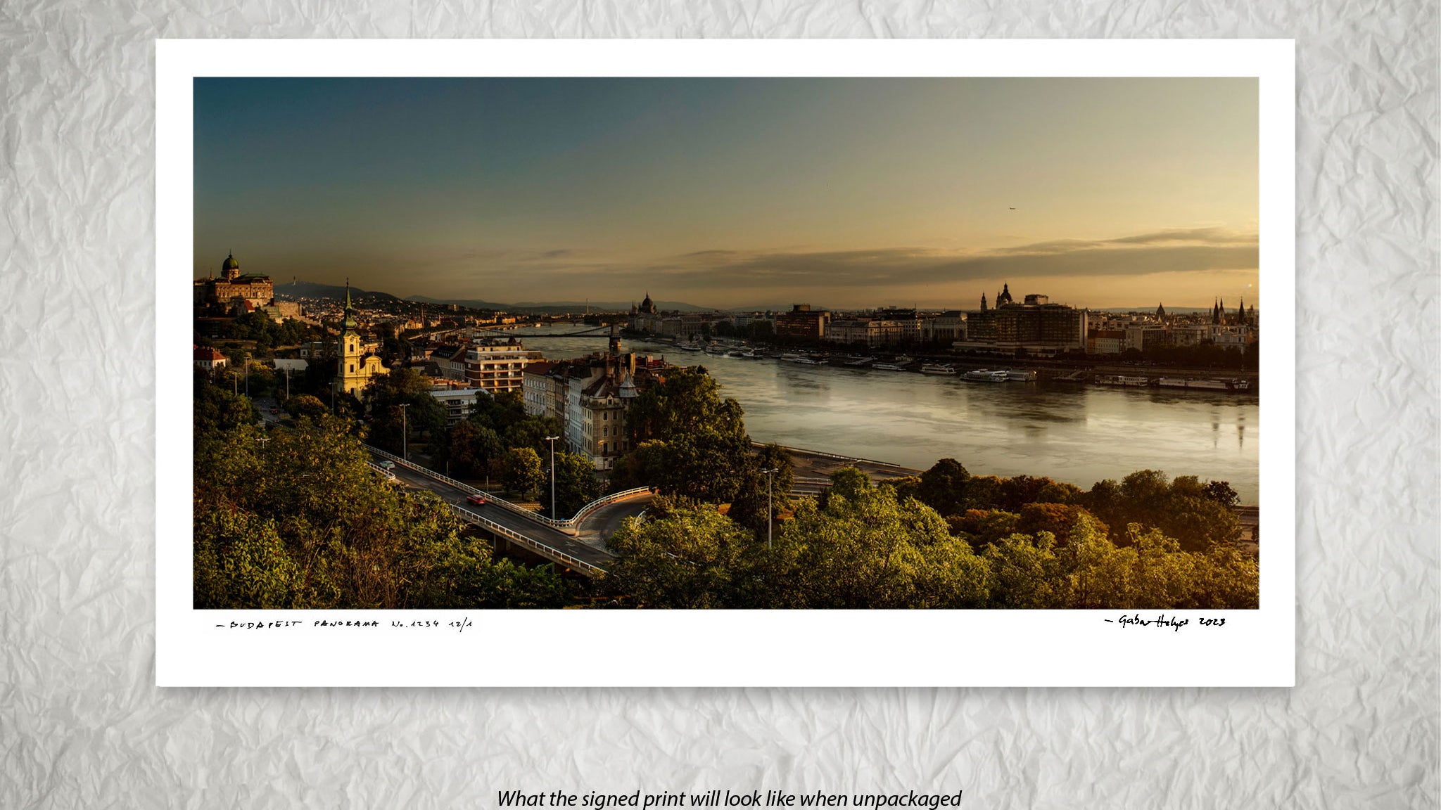 BUDAPEST PANORAMA No.5947CL       "DAWN IN ARCADIA"