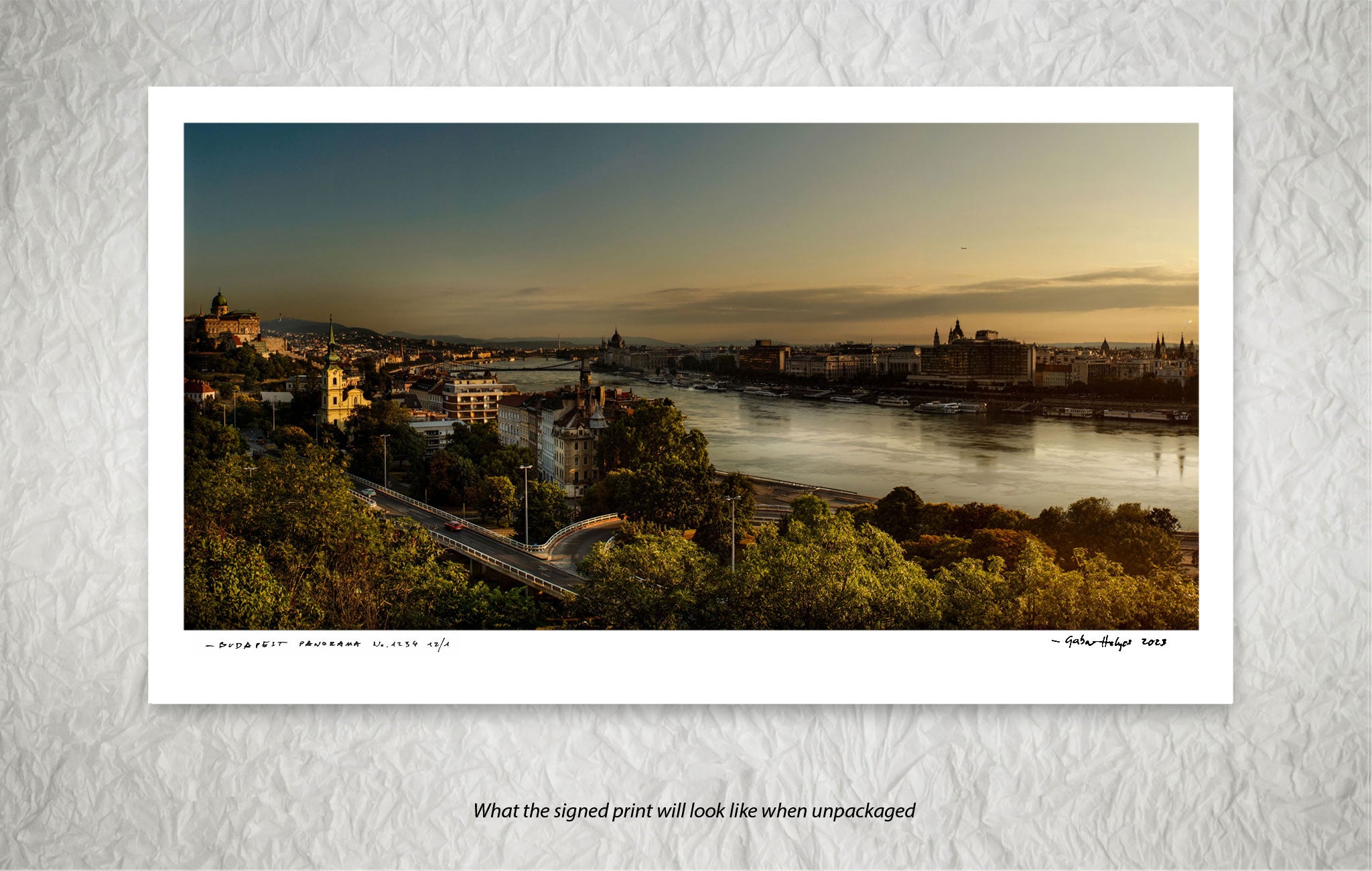 BUDAPEST PANORAMA No.5947CL       "DAWN IN ARCADIA"