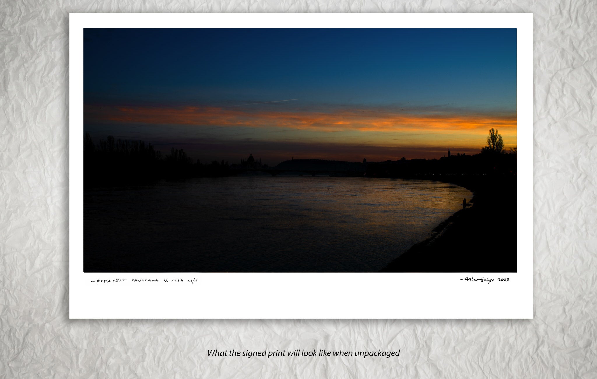 BUDAPEST PANORAMA No.9156CL        "WINTER EVENING"