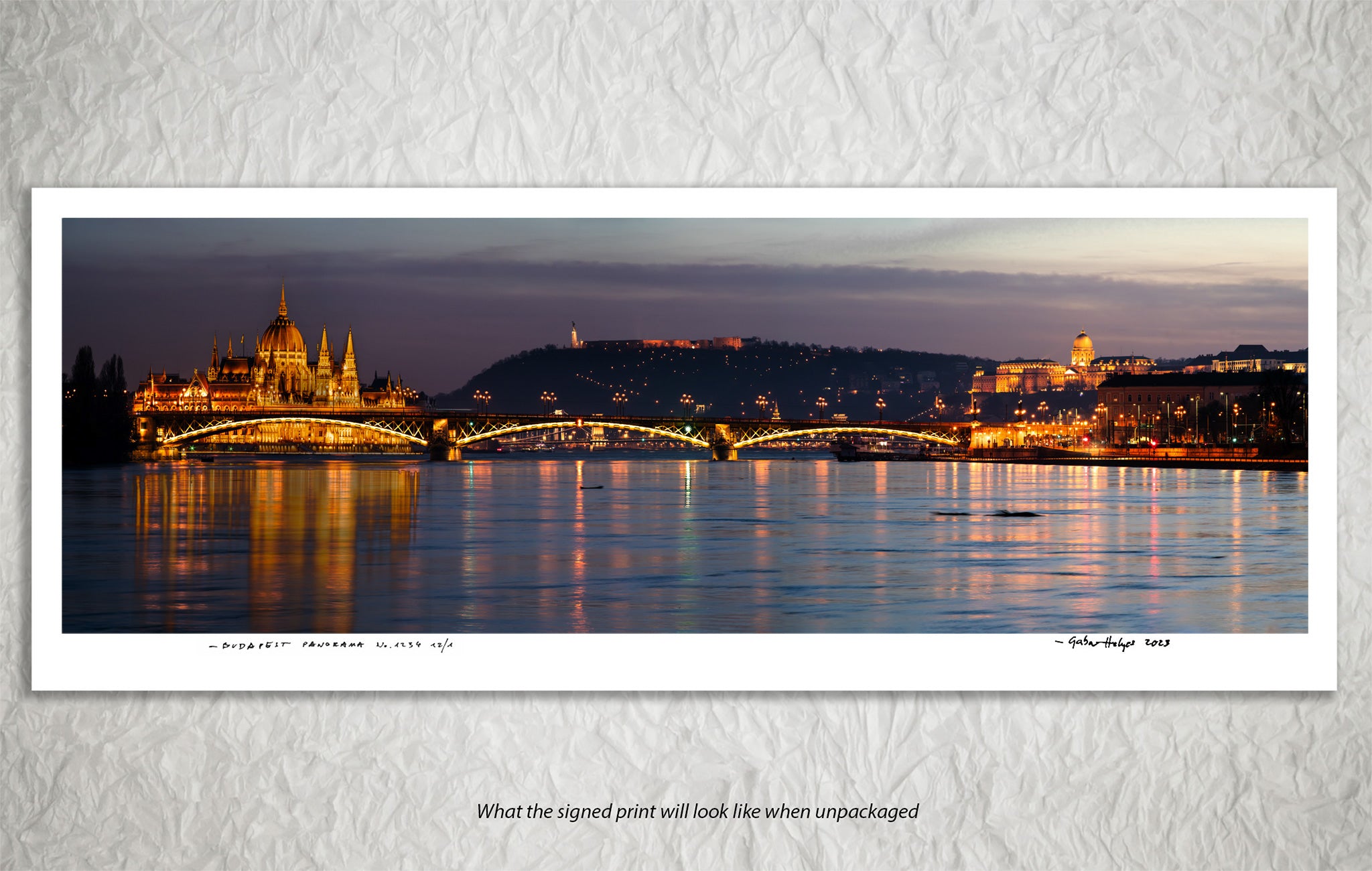 BUDAPEST PANORAMA No.9298CL        "THE NORTHERN GATE"